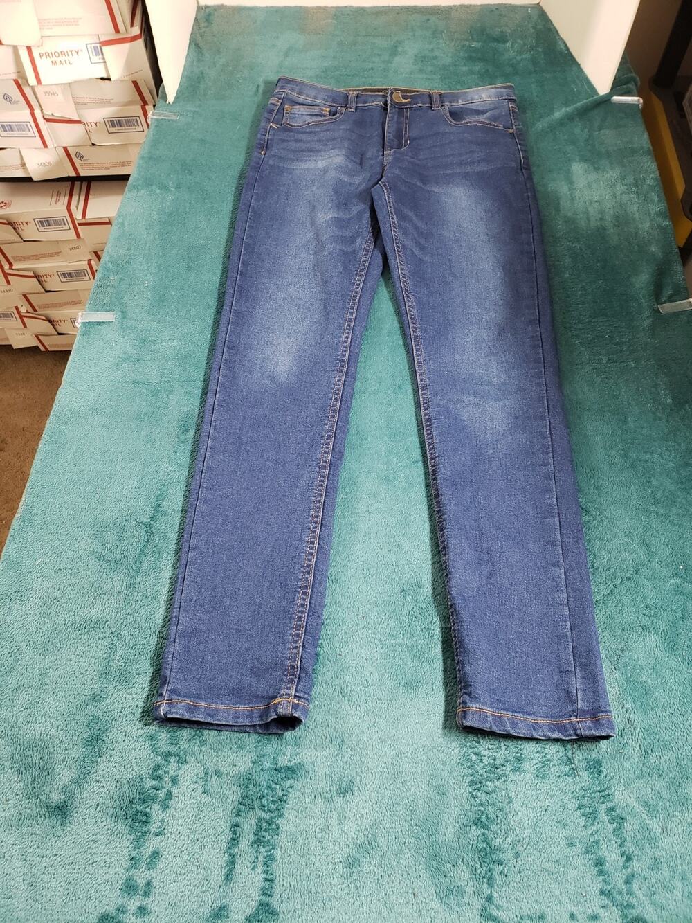Joes Jeans Size 14 Youth Girls Blue Denim Pants Stretch Ladies Mid Rise Jegging